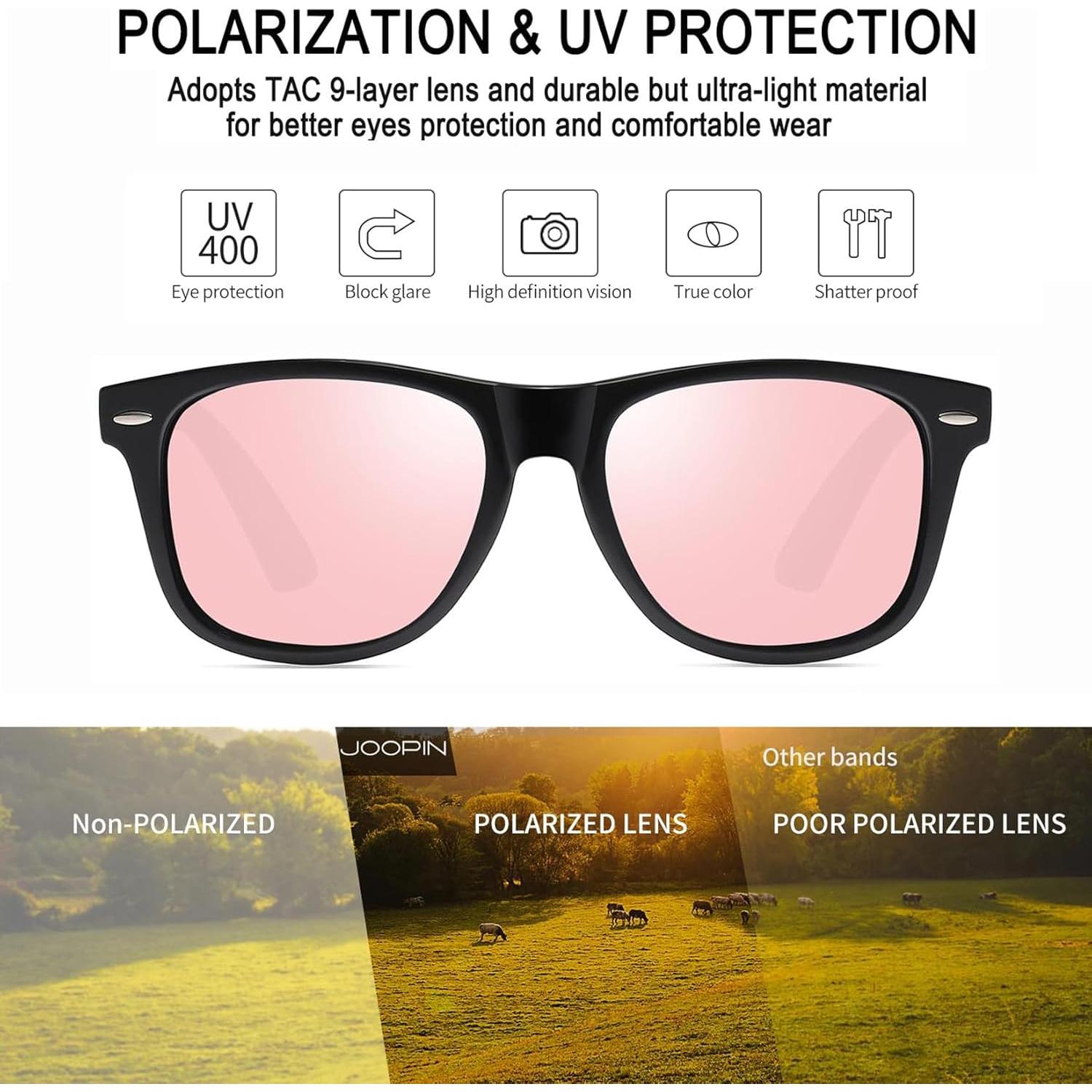 Gafas de sol Joopin cuadradas polarizadas UV400 para mujeres