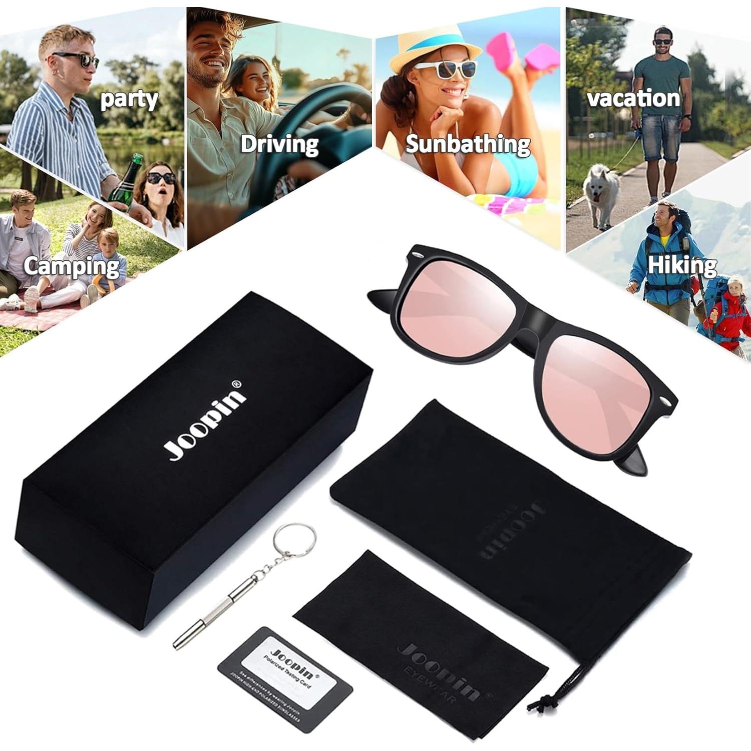 Gafas de sol Joopin cuadradas polarizadas UV400 para mujeres