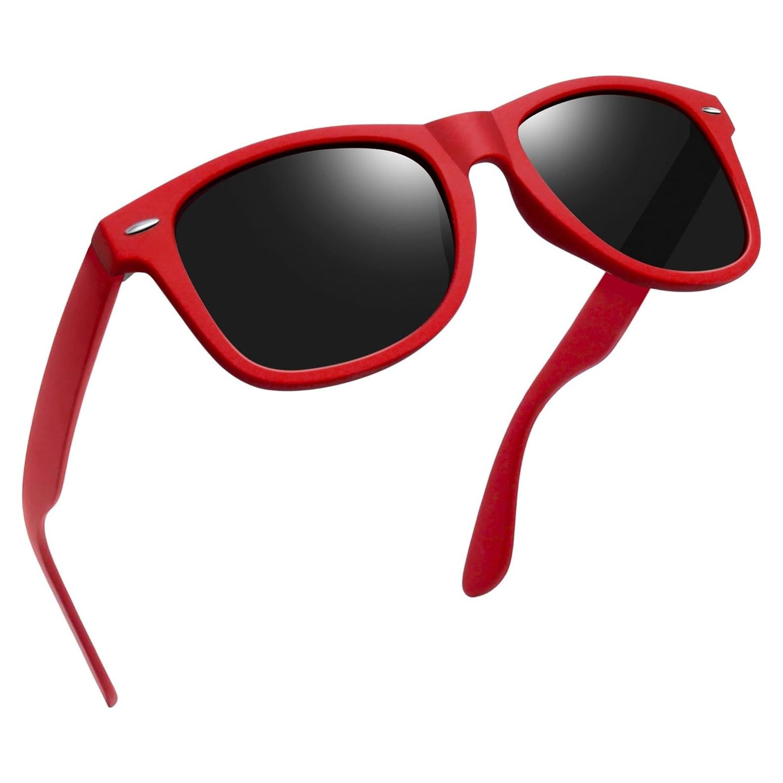 Gafas de sol Joopin cuadradas polarizadas UV400 rojas
