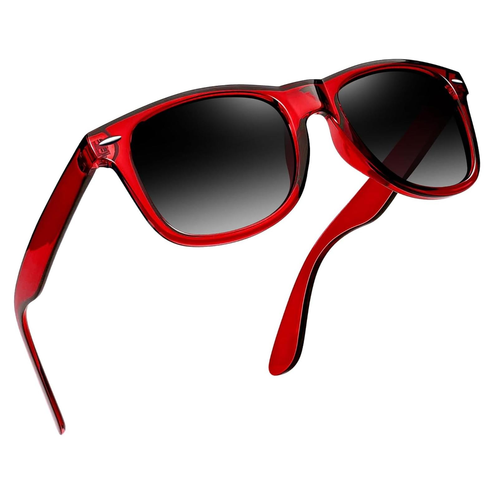 Gafas de sol Joopin cuadradas polarizadas UV400 rojas