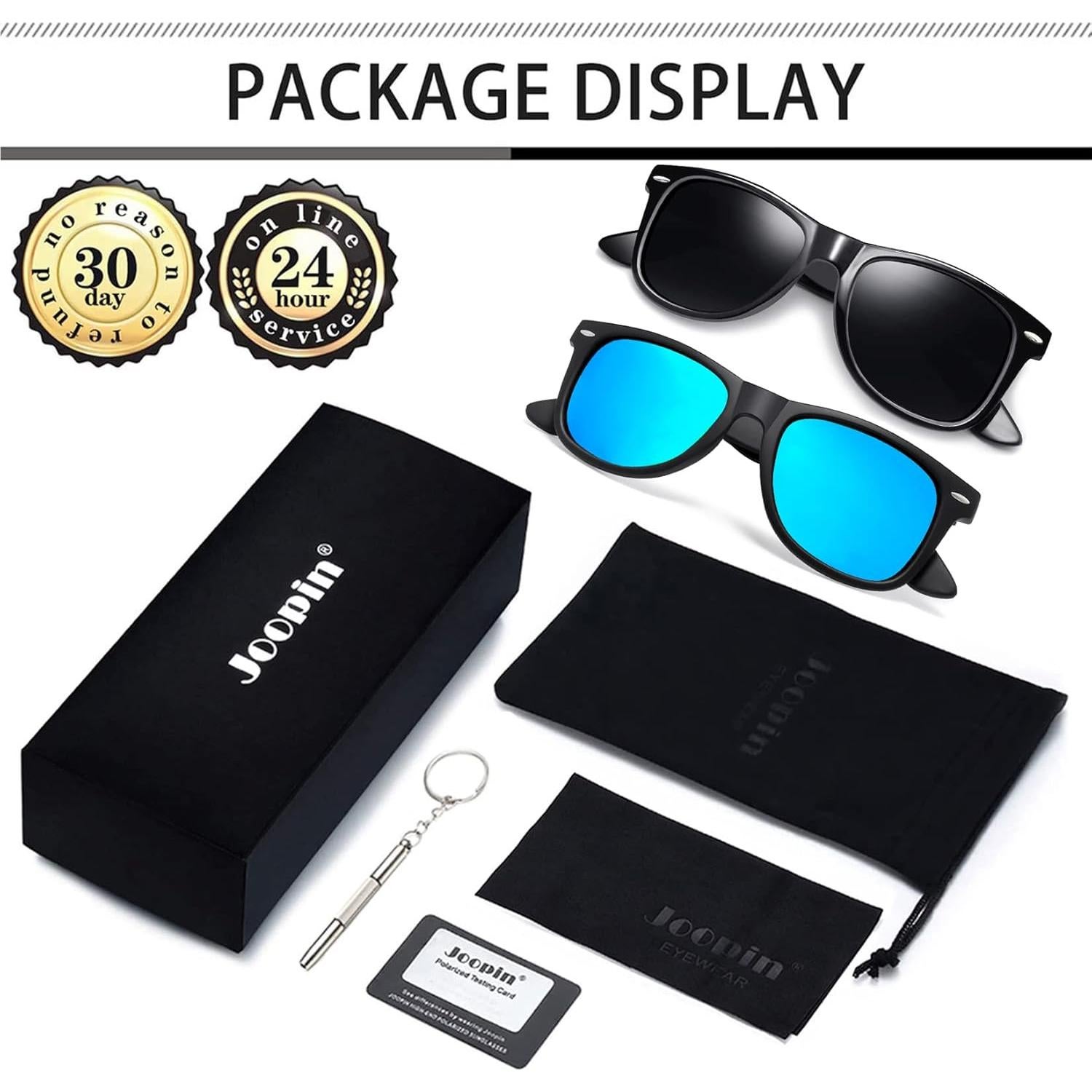 Gafas de sol Joopin cuadradas polarizadas UV400 unisex