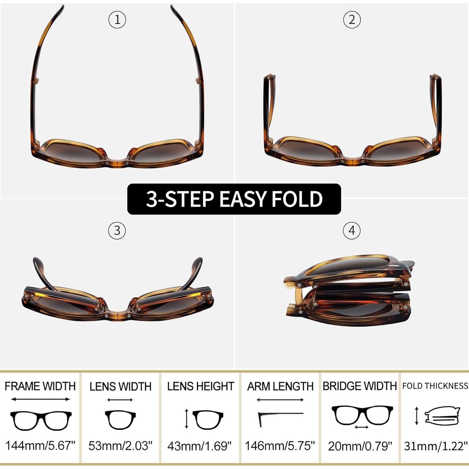 Gafas de sol Joopin cuadradas polarizadas UV400 marrón