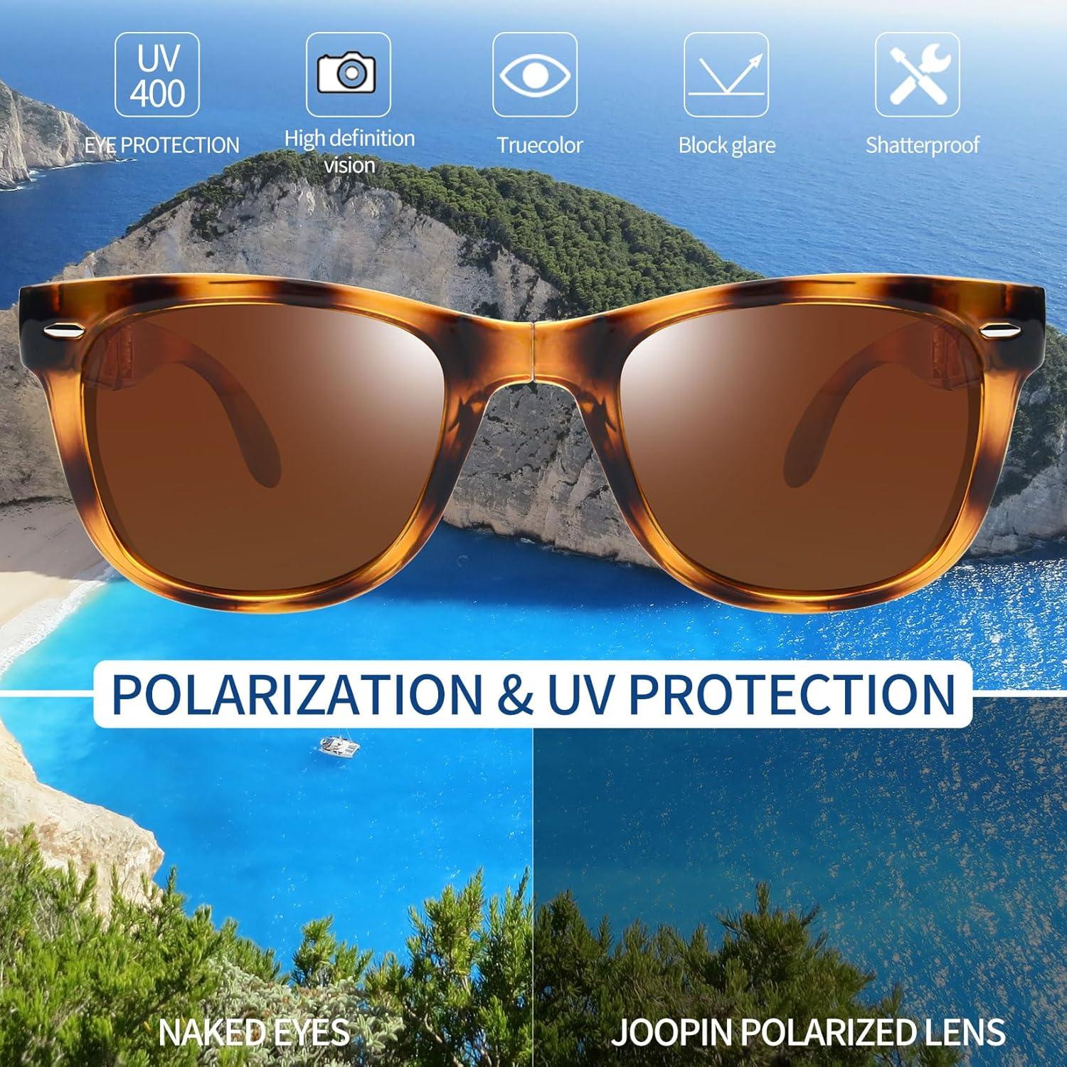 Gafas de sol Joopin cuadradas polarizadas UV400 marrón