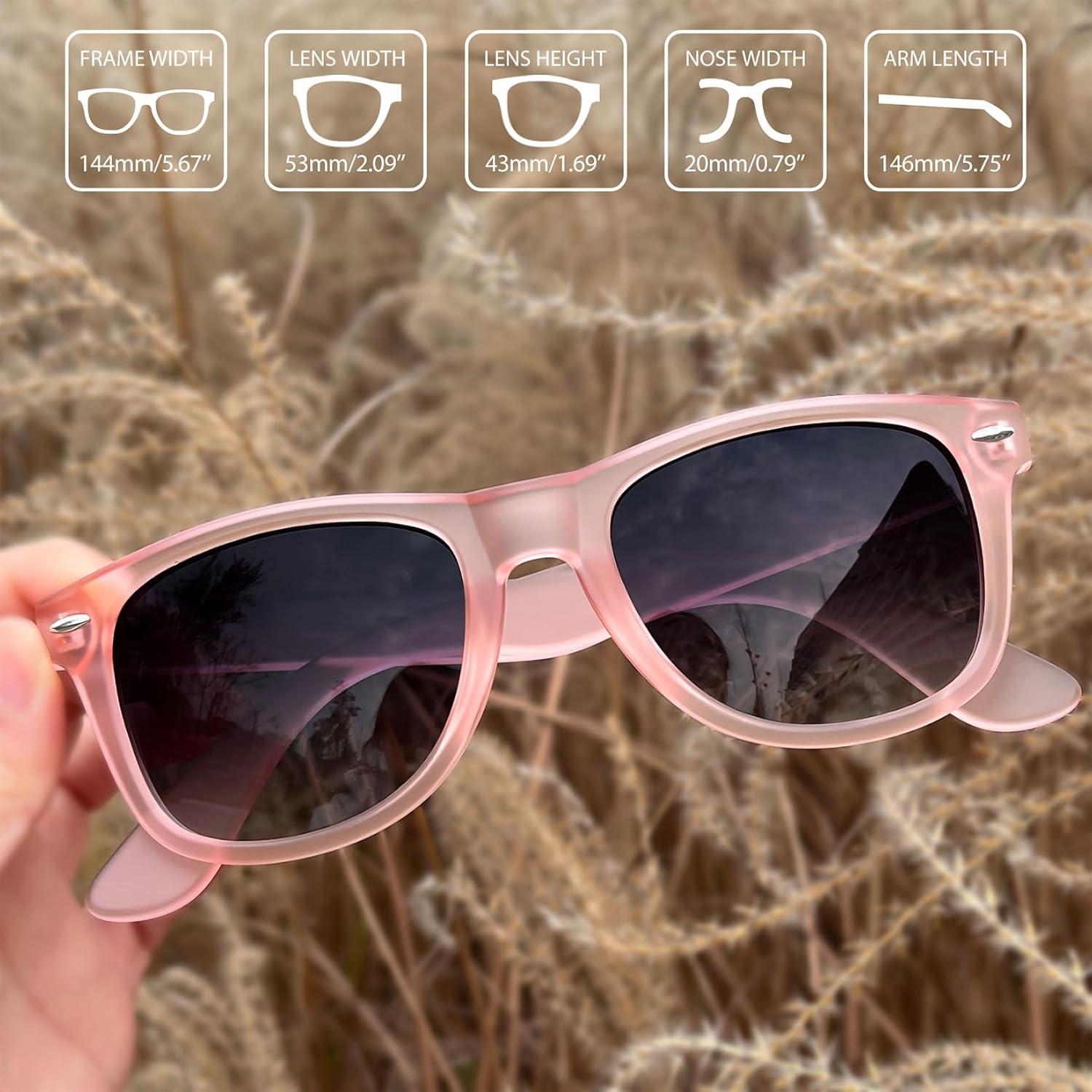 Gafas de sol Joopin cuadradas polarizadas UV400 rosa