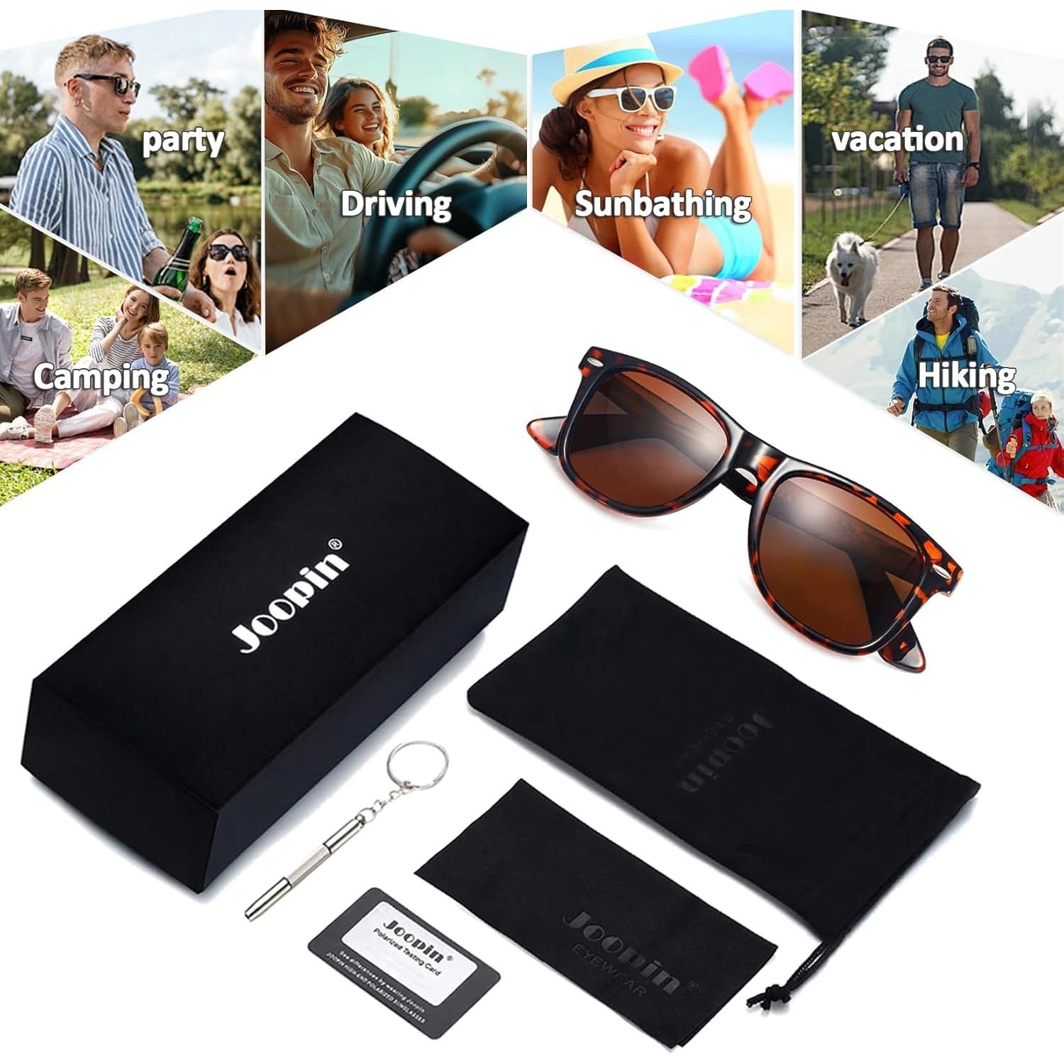 Gafas de sol Joopin cuadradas polarizadas UV400 unisex