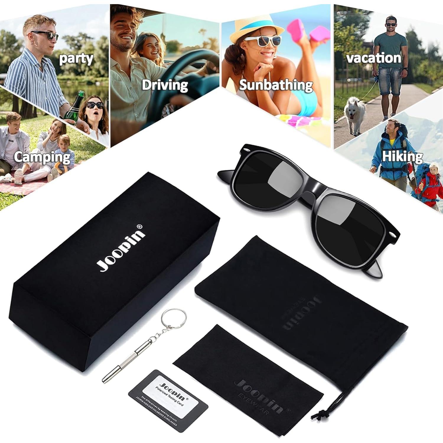 Gafas de sol Joopin cuadradas polarizadas UV400 unisex