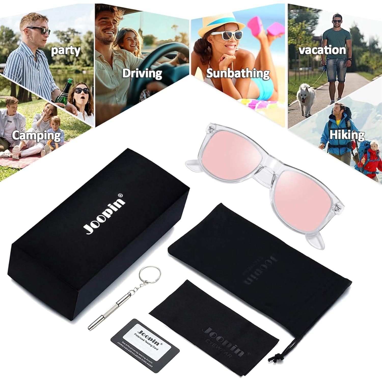 Gafas de sol Joopin cuadradas polarizadas UV400 para unisex