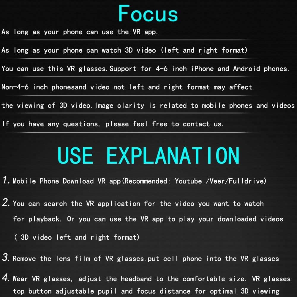 Gafas VR 3D VR SHINECON para iPhone y Android 4-6"