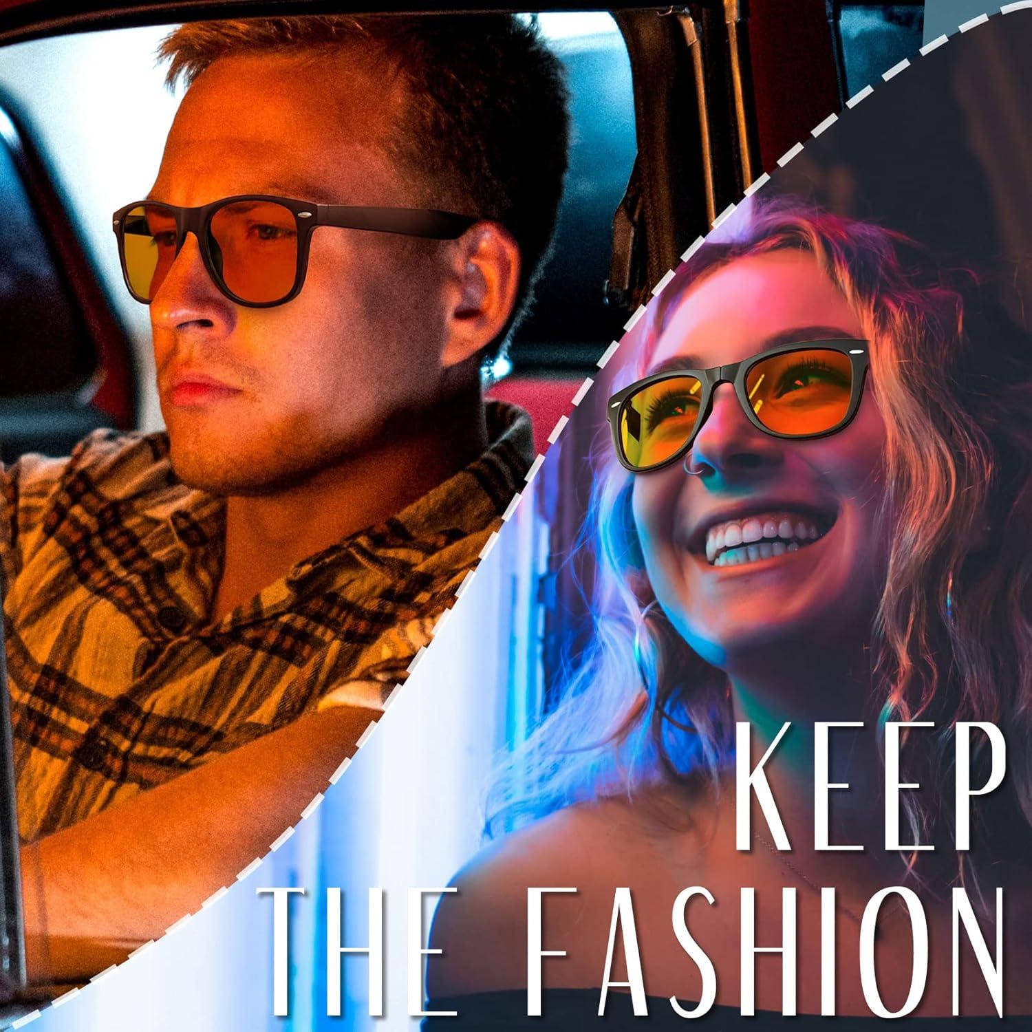 Gafas de sol Joopin plegables UV400 para conducción nocturna