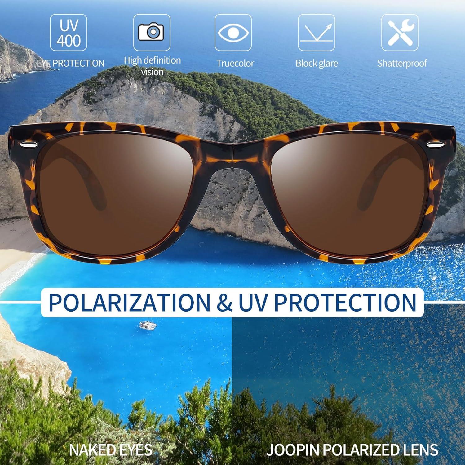 Gafas de sol Joopin plegables UV400 polarizadas para hombres y mujeres
