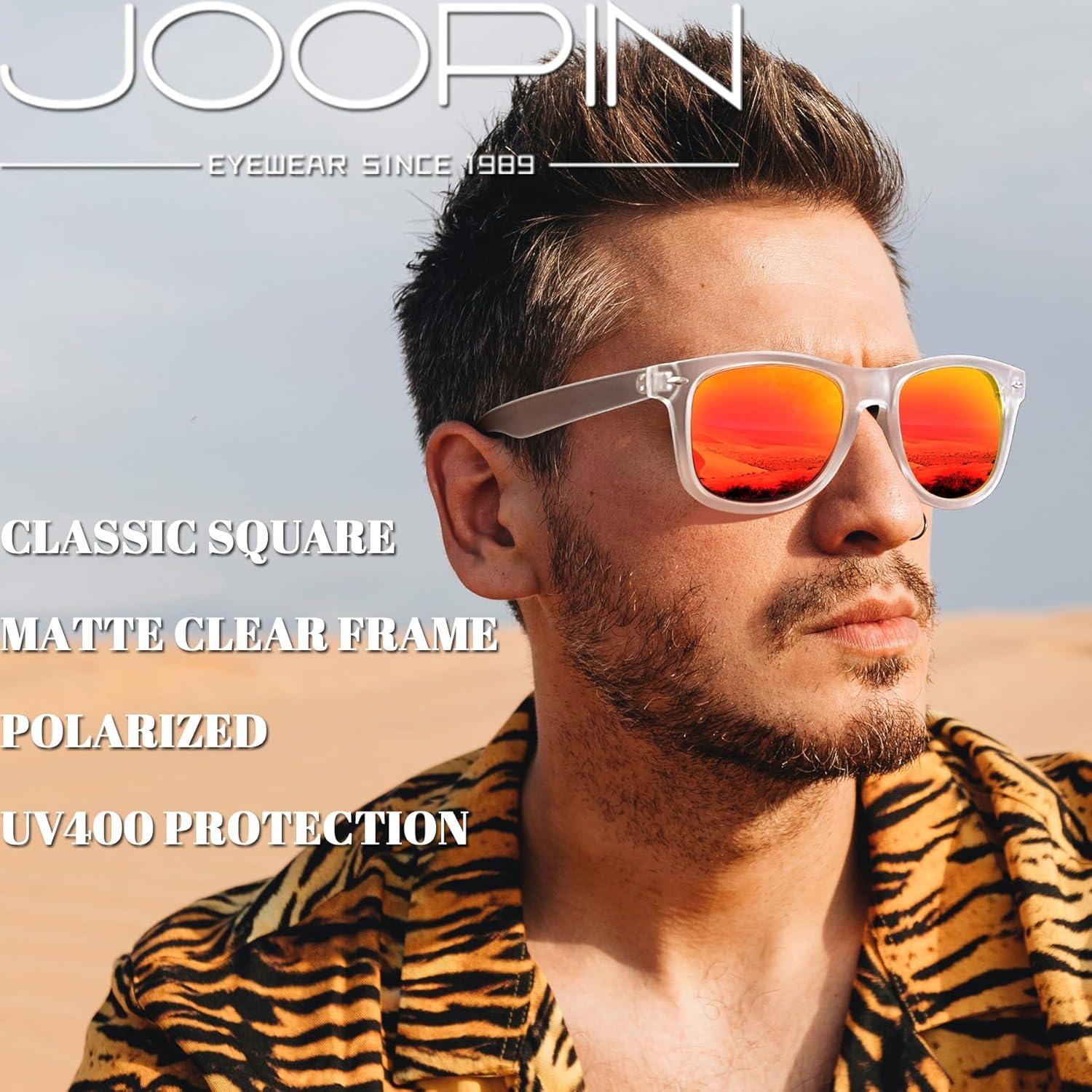 Gafas de sol Joopin cuadradas polarizadas UV400 rojas