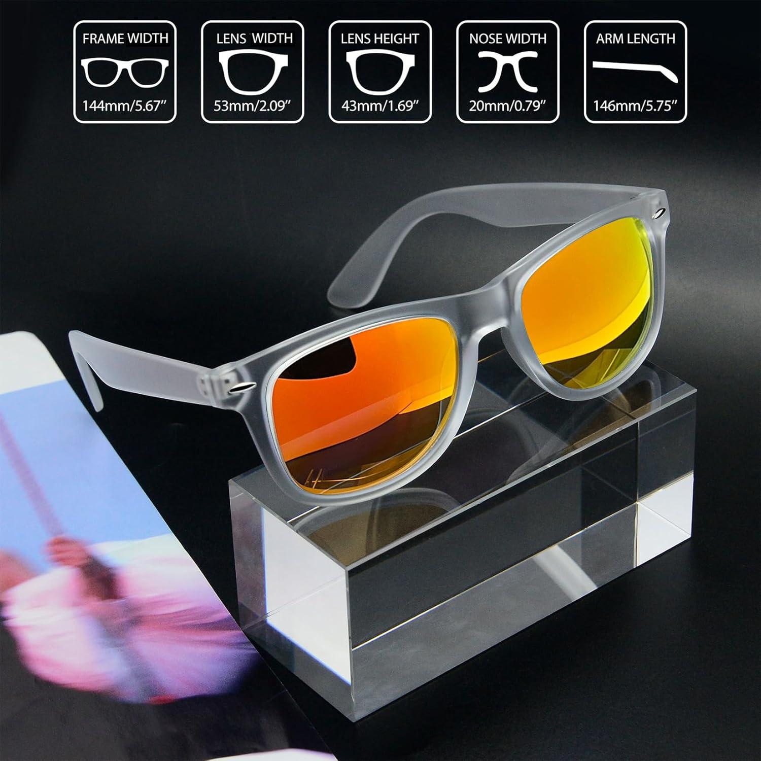 Gafas de sol Joopin cuadradas polarizadas UV400 rojas