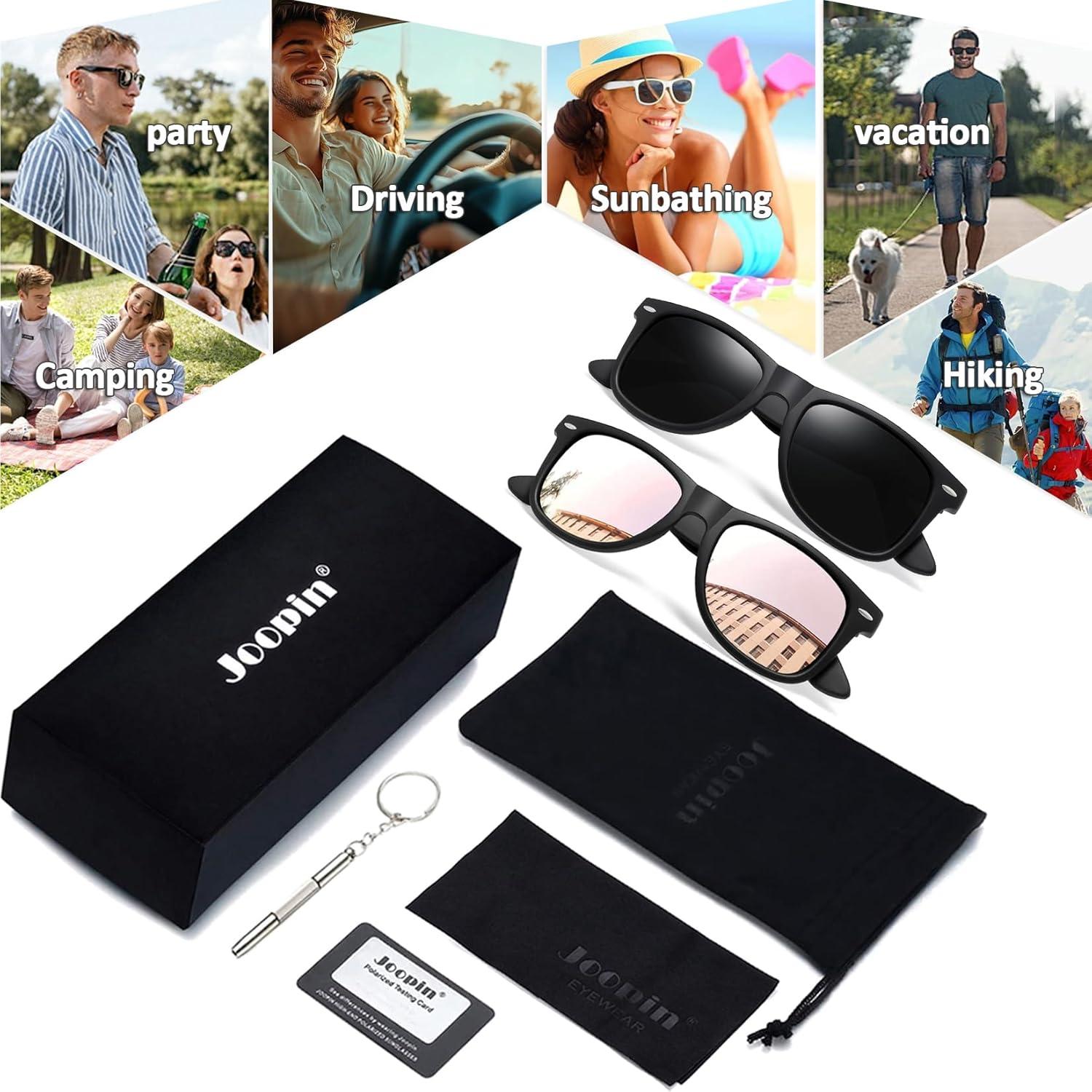Gafas de sol Joopin cuadradas polarizadas UV400 unisex