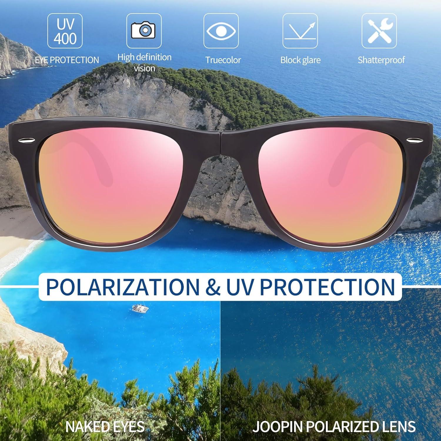 Gafas de sol Joopin plegables UV400 polarizadas marrón