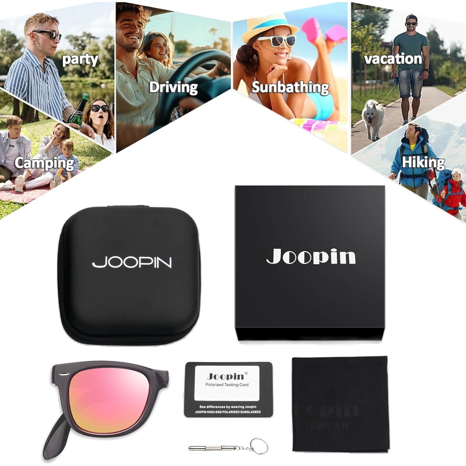 Gafas de sol Joopin plegables UV400 polarizadas marrón