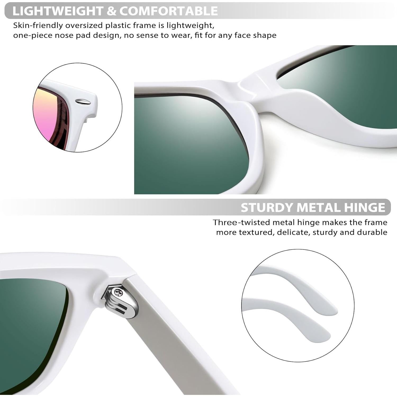 Gafas de sol cuadradas Joopin polarizadas UV400 para todos