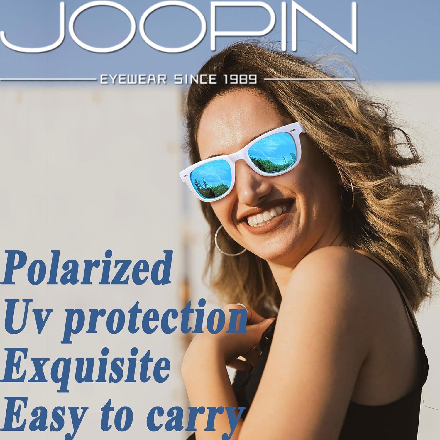 Gafas de sol Joopin plegables UV400 polarizadas blancas