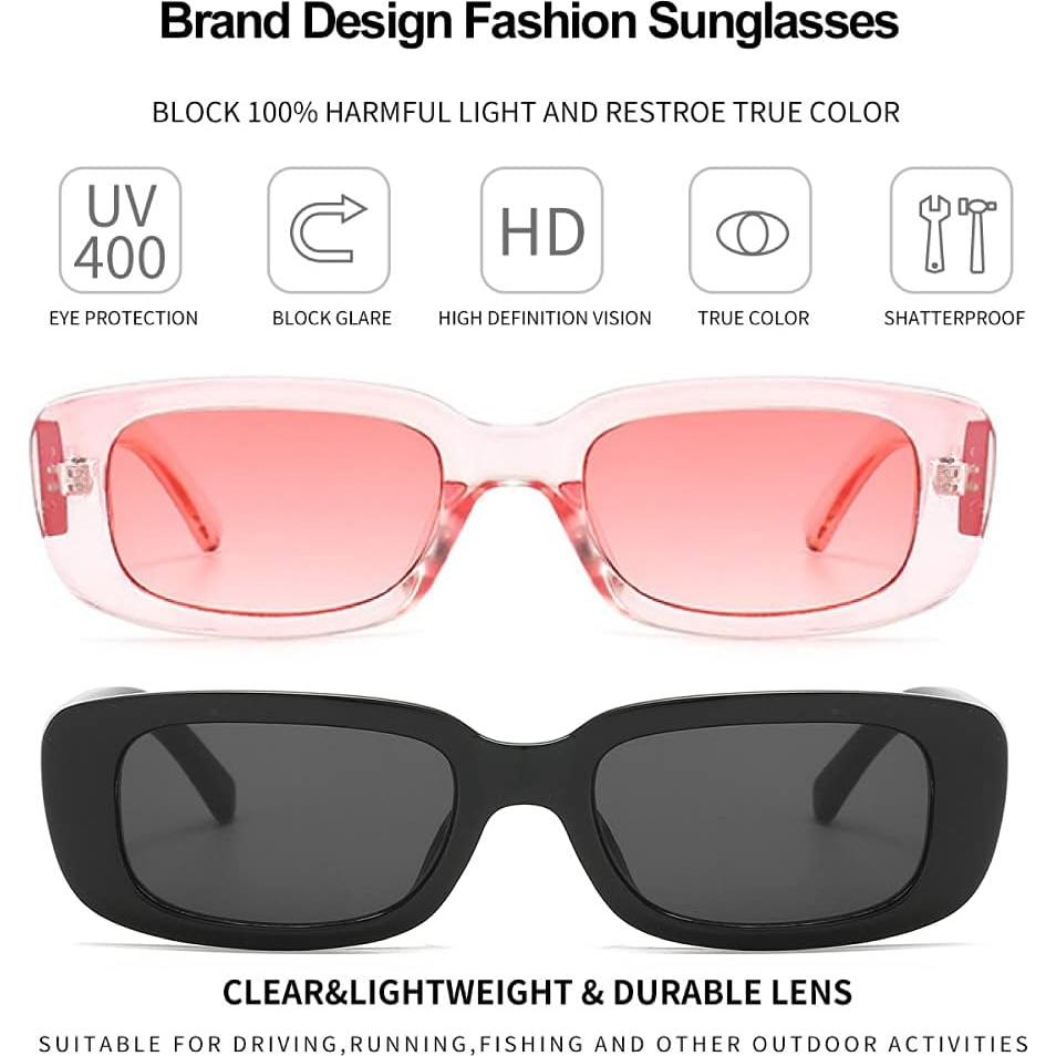 Gafas de sol rectangulares Dollger UV400 para unisex