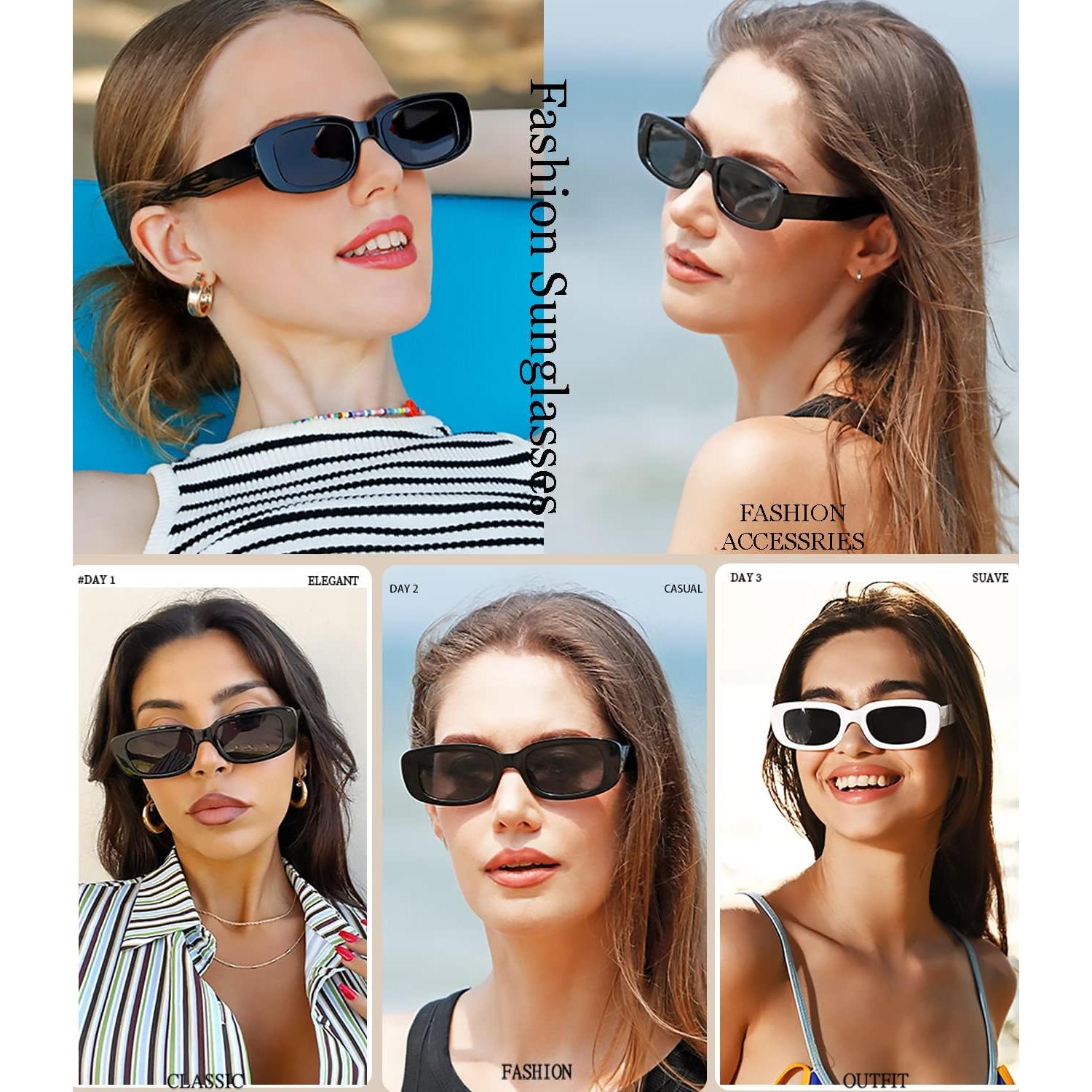 Gafas de sol rectangulares Dollger UV400 para hombres y mujeres