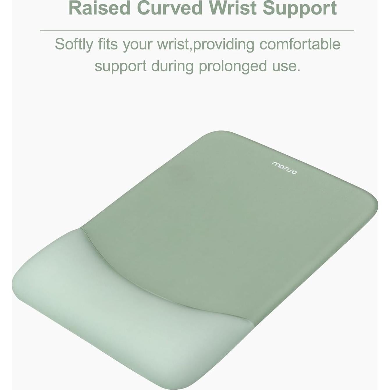 Almohadilla Ergonómica para Ratón MOSISO Verde Antiguo 24.5x18cm