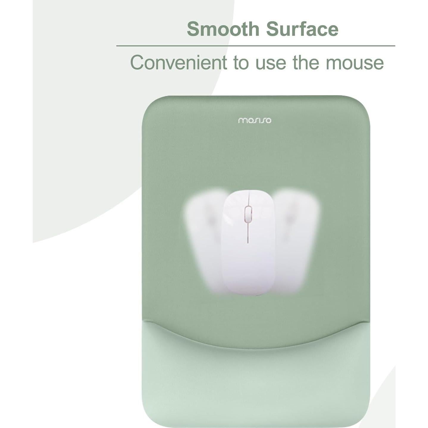 Almohadilla Ergonómica para Ratón MOSISO Verde Antiguo 24.5x18cm