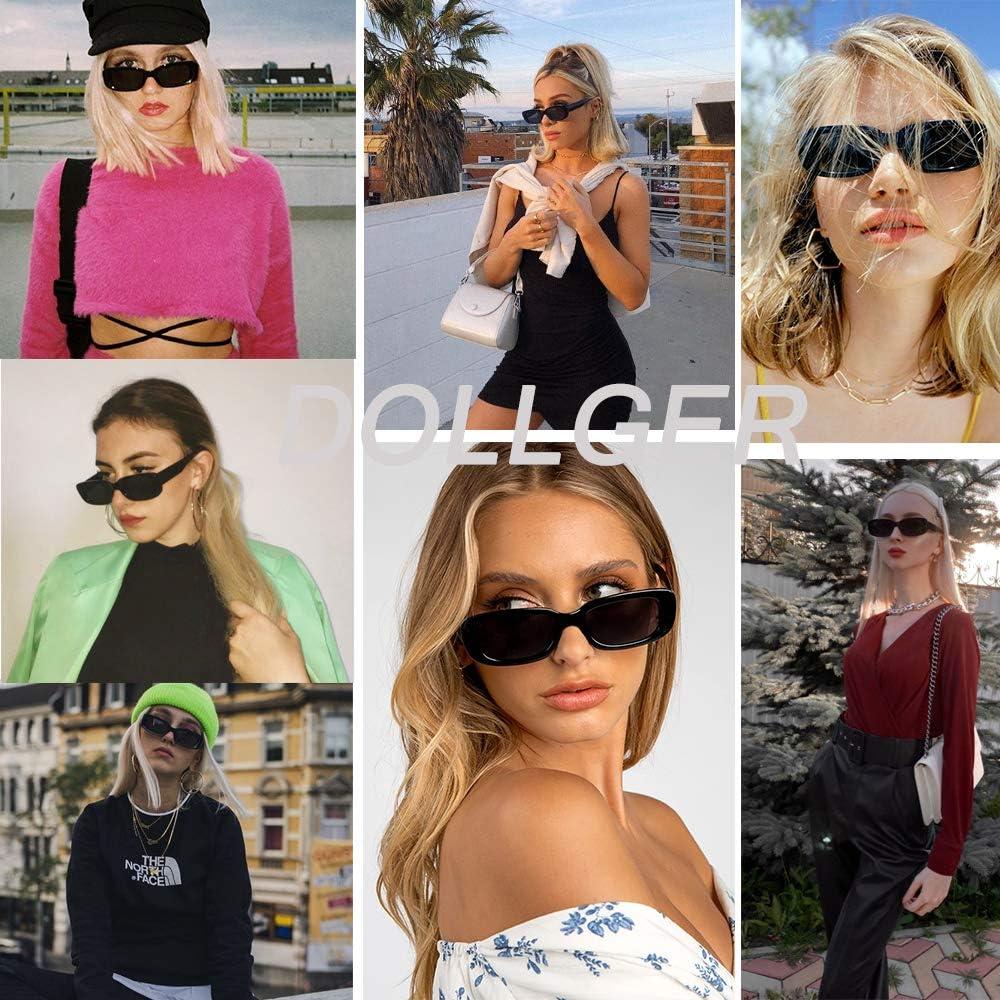 Gafas de sol rectangulares Dollger UV400 para hombres y mujeres