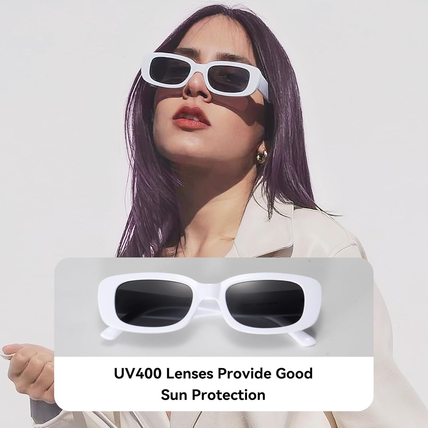 Gafas de sol rectangulares Dollger UV400 para hombres y mujeres