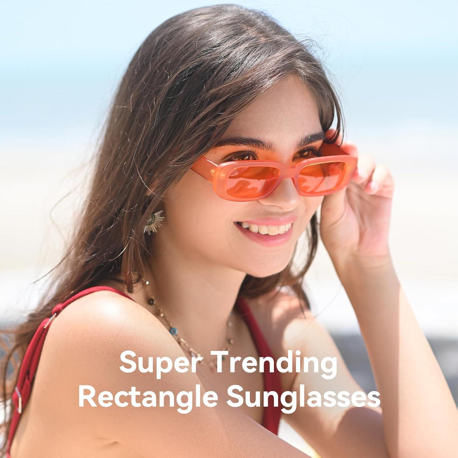 Gafas de sol rectangulares Dollger UV400 para hombres y mujeres