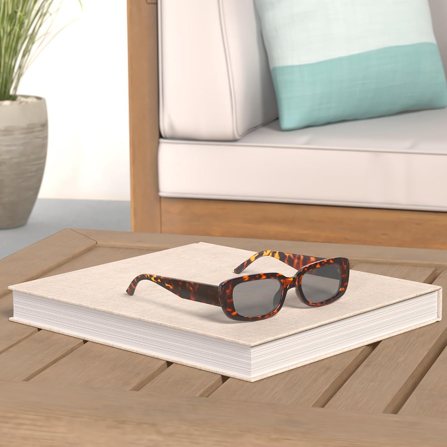 Gafas de sol rectangulares Dollger UV400 para hombres y mujeres