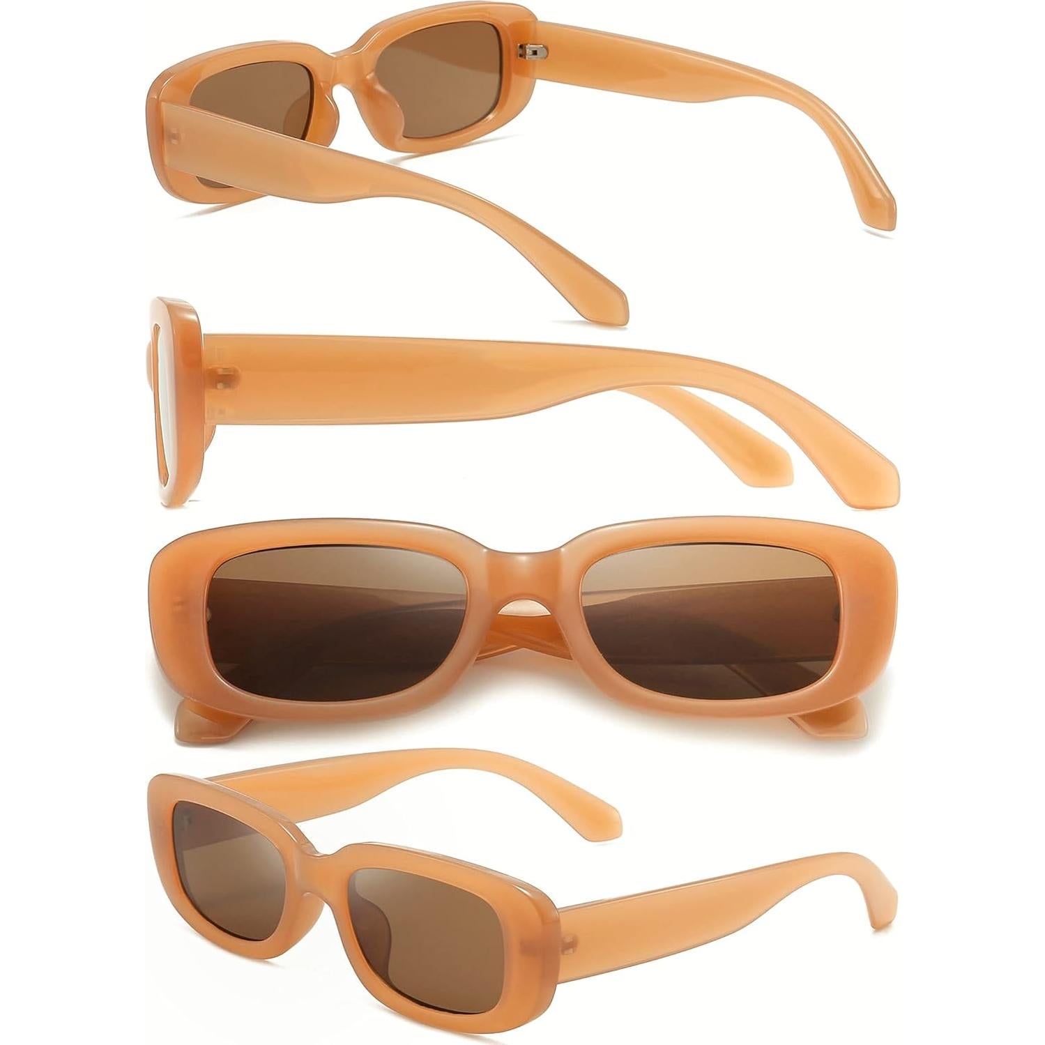 Gafas de sol rectangulares Dollger UV400 para hombres y mujeres