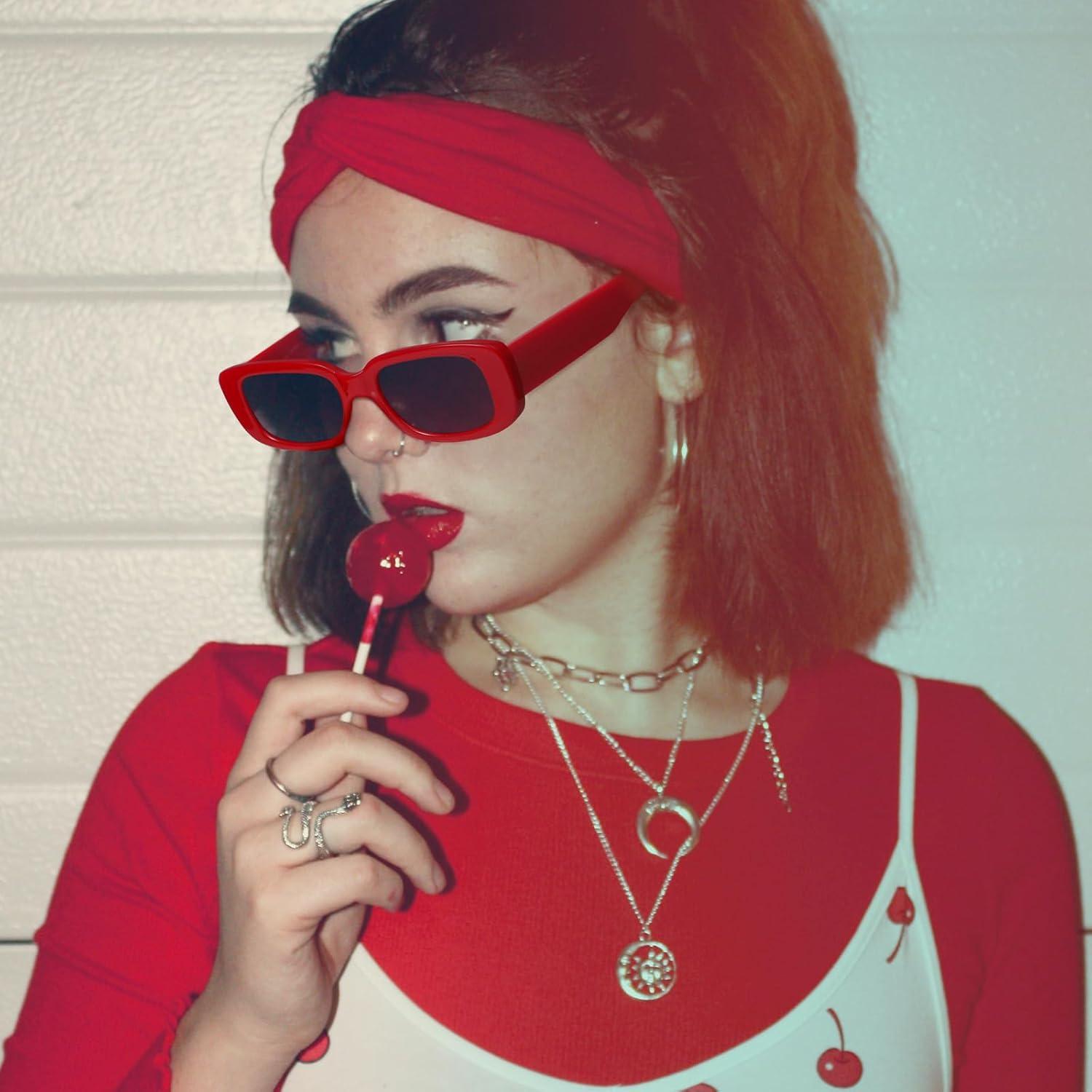 Gafas de sol rectangulares Dollger UV400 para hombres y mujeres