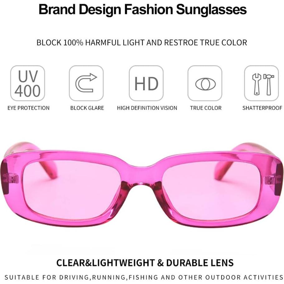 Gafas de sol rectangulares Dollger UV400 para unisex