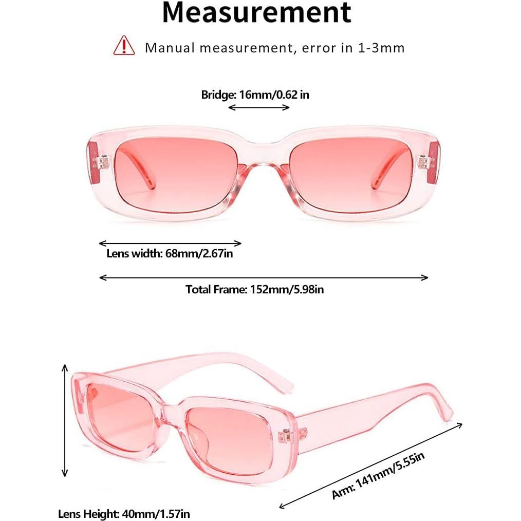 Gafas de sol rectangulares Dollger UV400 para unisex