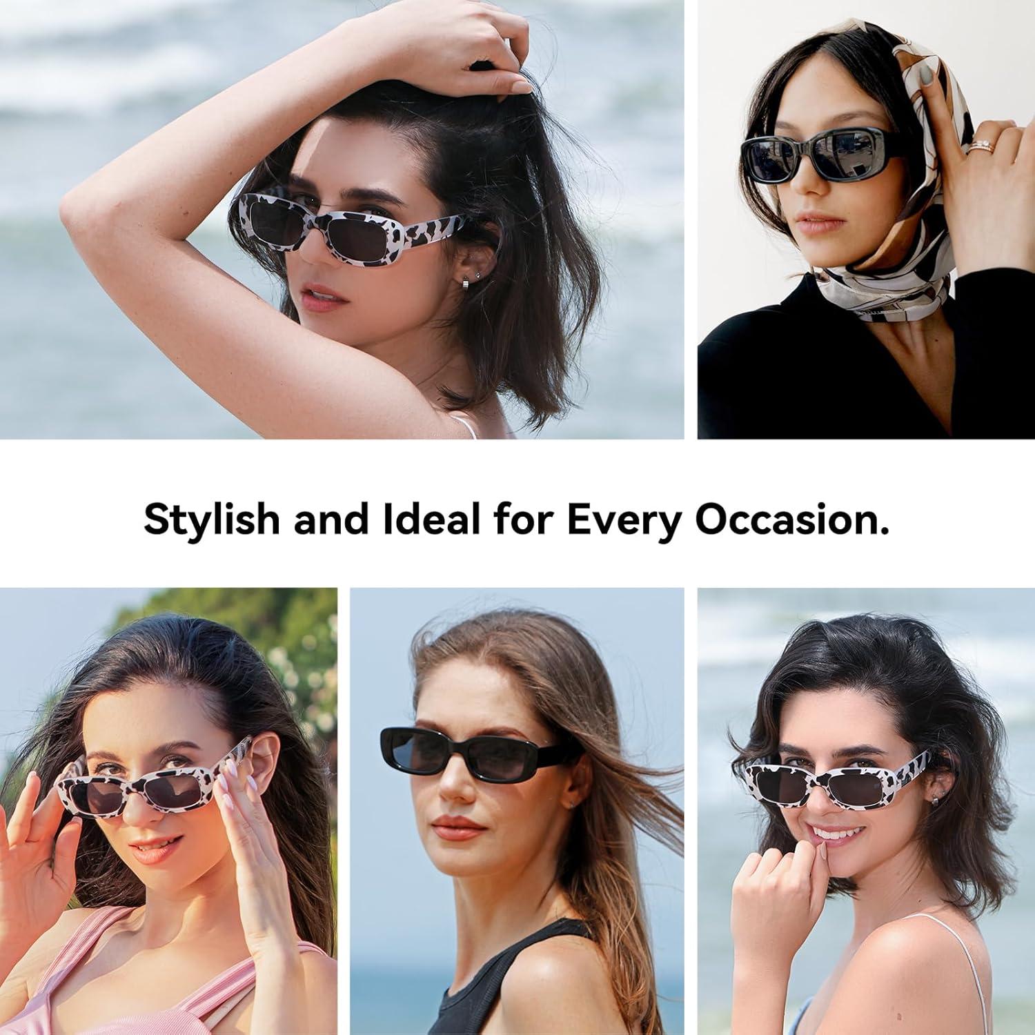 Gafas de sol rectangulares Dollger UV400 para hombres y mujeres