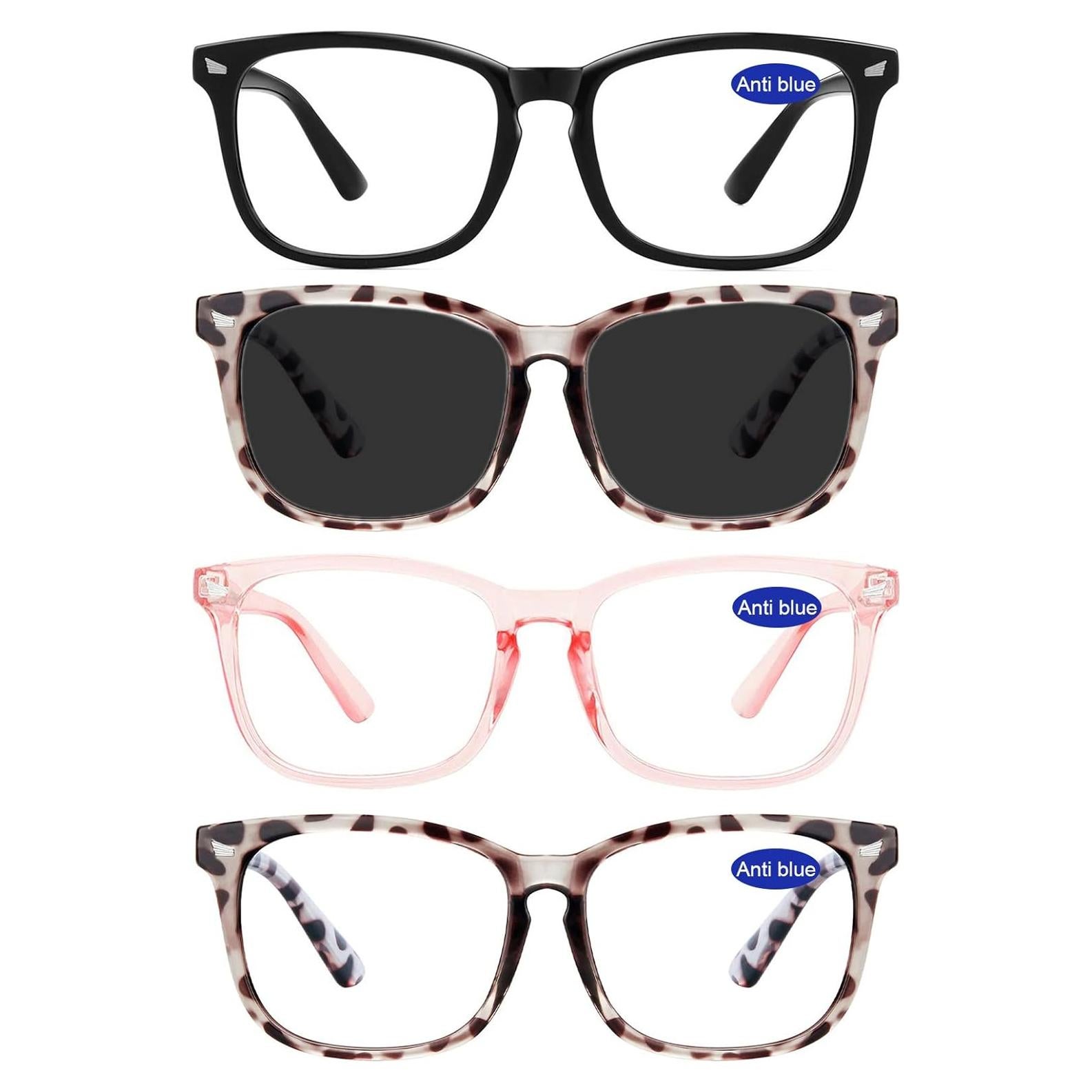 Gafas de Lectura con Bloqueo de Luz Azul WEMOOTANTS - 4 Pack