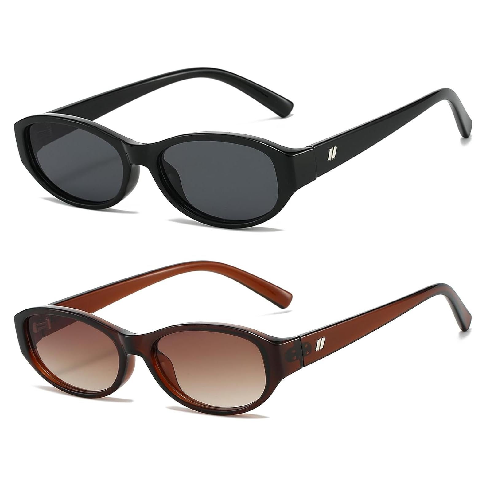 Gafas de sol ovaladas BRMHDY para mujeres UV400