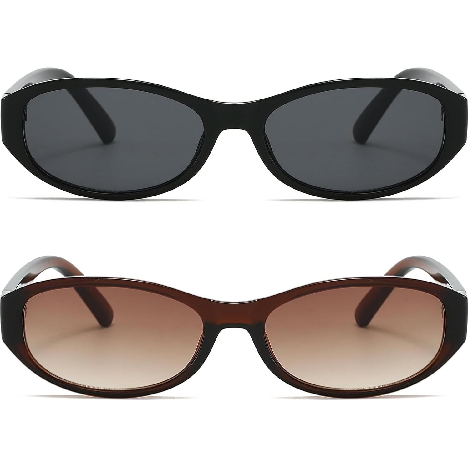 Gafas de sol ovaladas BRMHDY para mujeres UV400