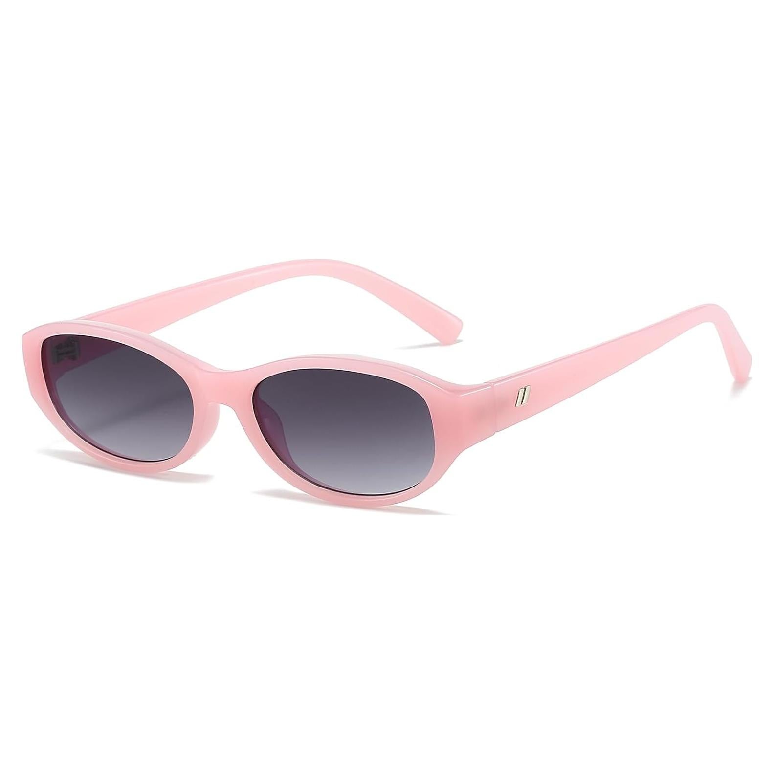 Gafas de sol ovaladas BRMHDY para mujeres, UV400, estilo 90s