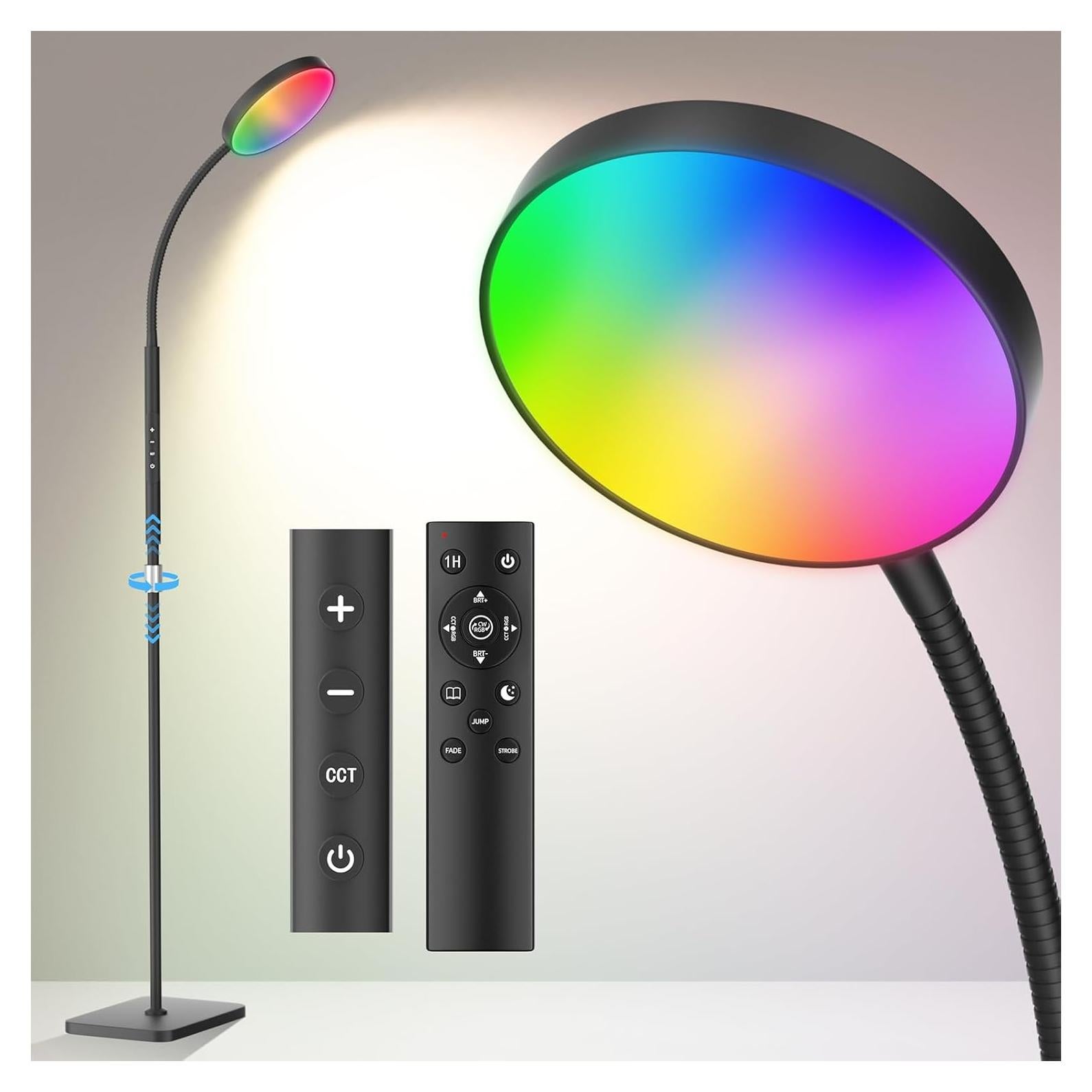 Lámpara de Pie LED PACOVY RGB 120 LEDs Regulable 18W