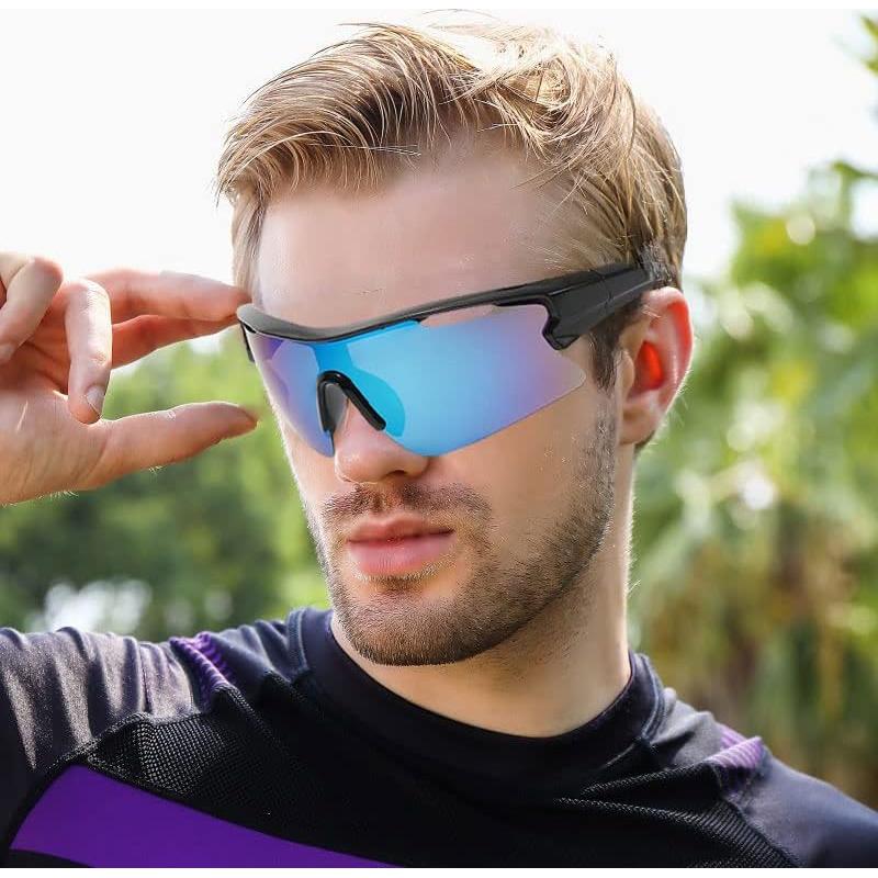 Gafas de sol deportivas WoodCloris UV400 para hombres y mujeres