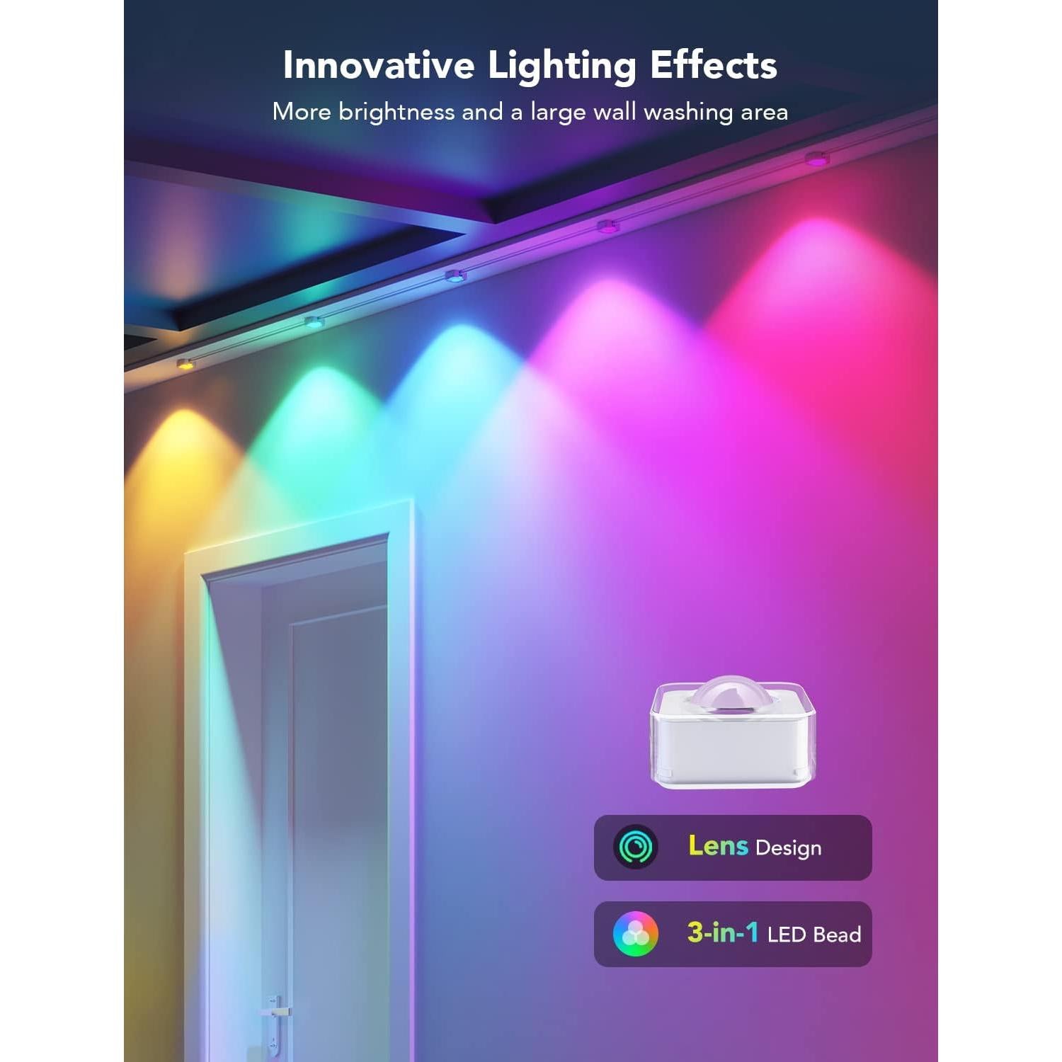 Luces Exteriores Govee 150 pies RGBIC IP67 Control Voz