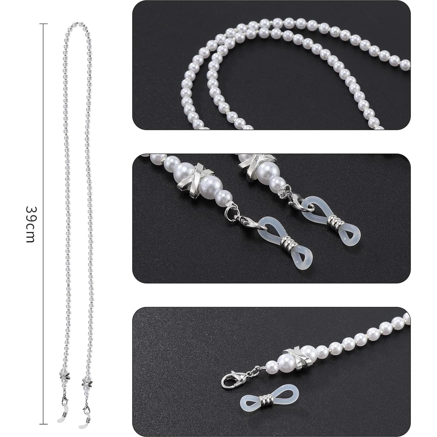 Cadena para Gafas OCR Blanca 76 cm Ajustable y Elegante