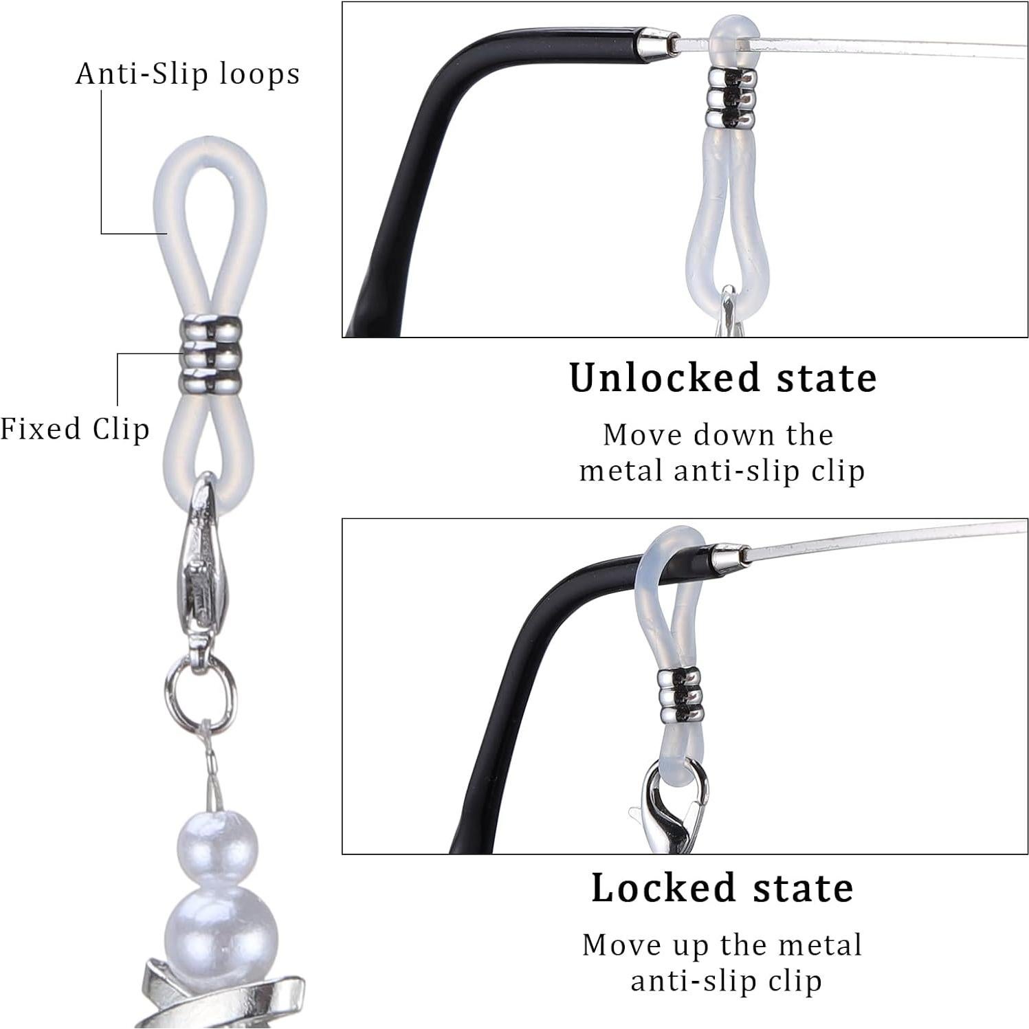 Cadena para Gafas OCR Blanca 76 cm Ajustable y Elegante