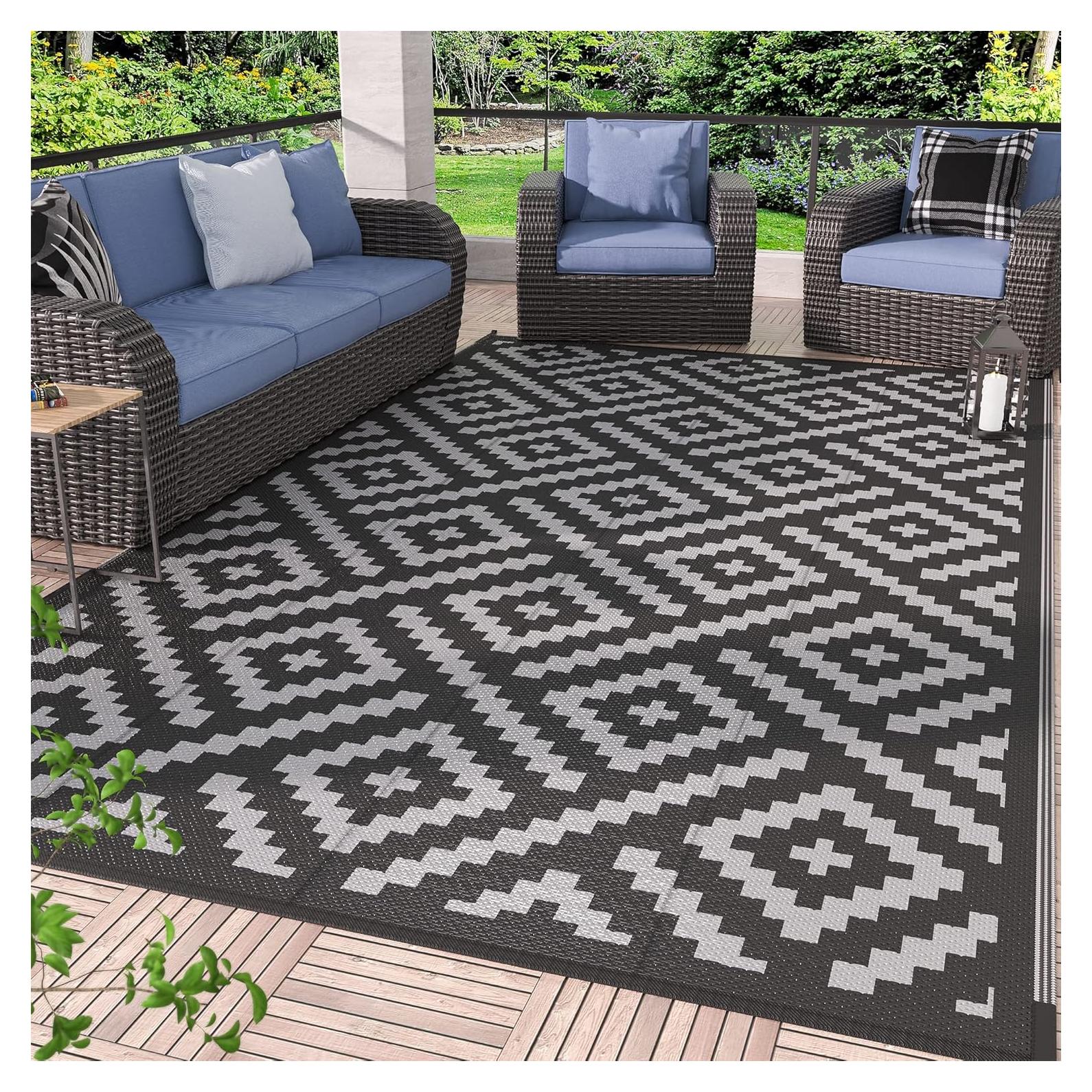 Alfombra Exterior GENIMO 5x8' Impermeable Reversible