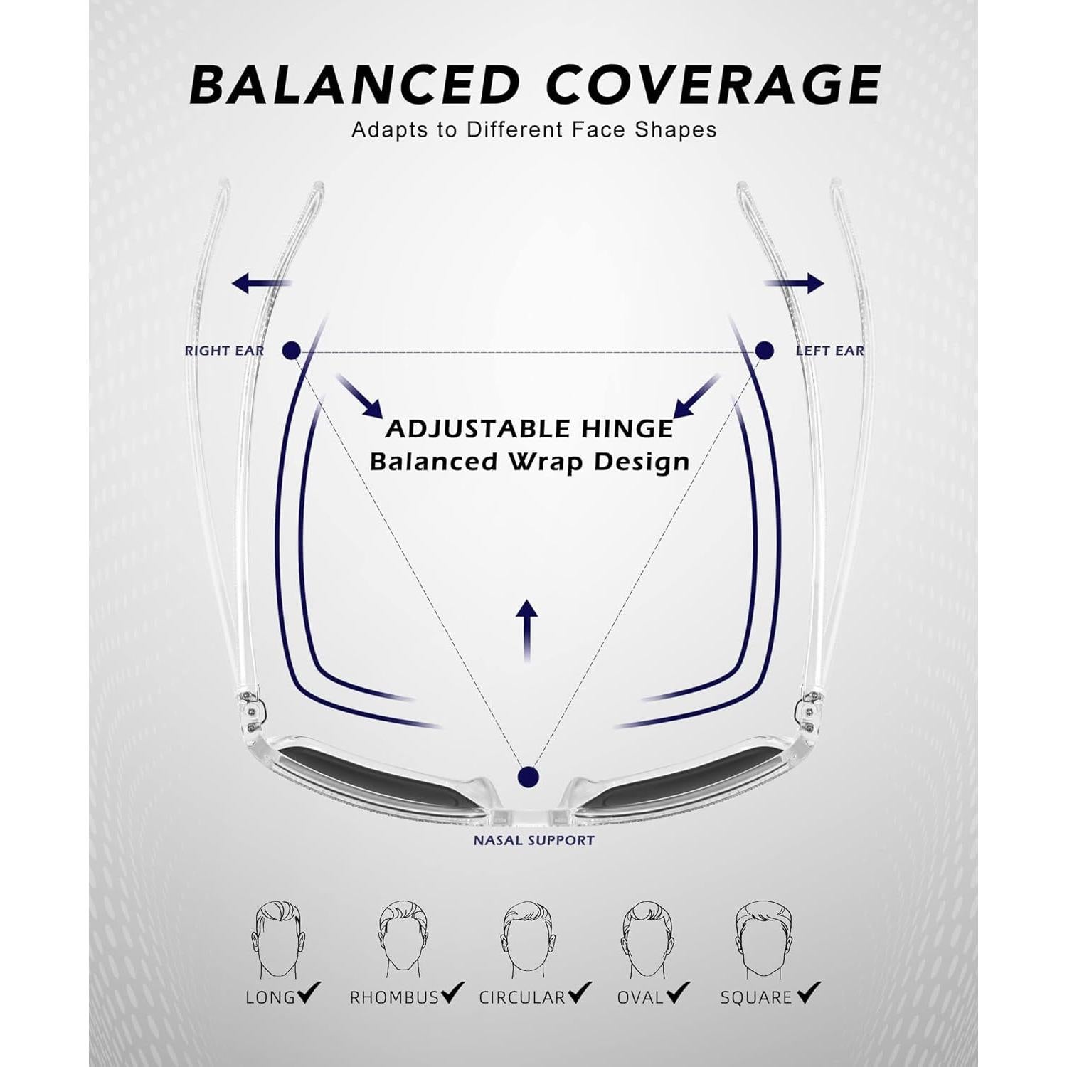 Gafas de sol QALLY polarizadas UV400 para hombres