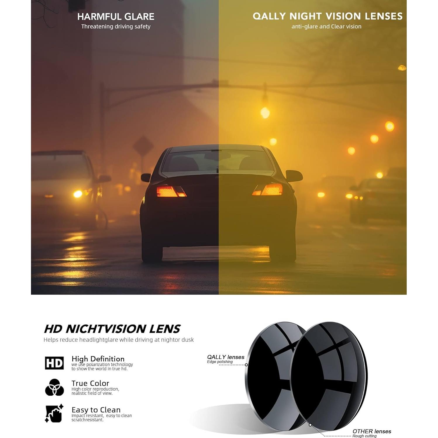 Gafas de sol QALLY polarizadas para hombres con UV