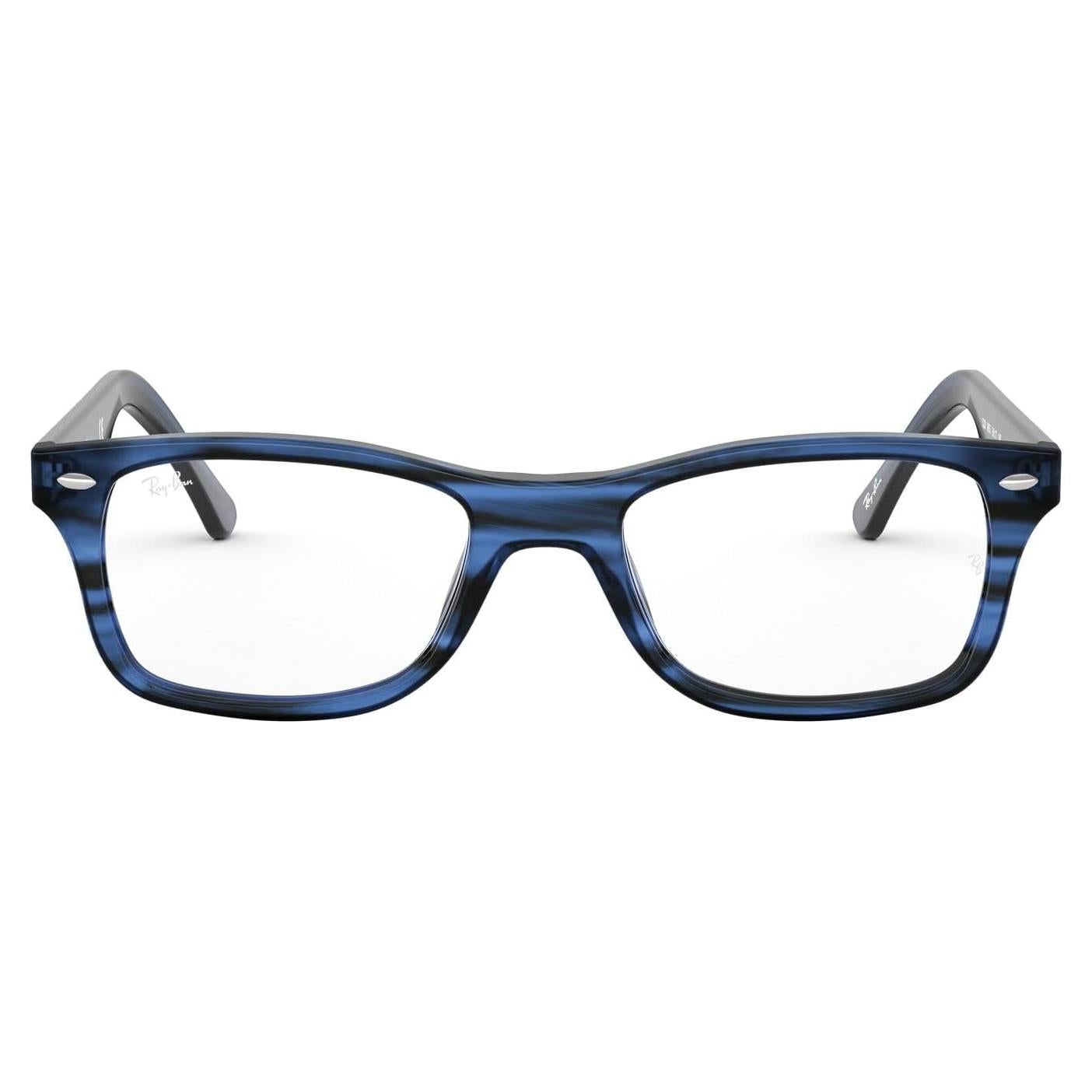 Montura de gafas Ray-Ban Rx5228 Square 55mm Azul Rayas
