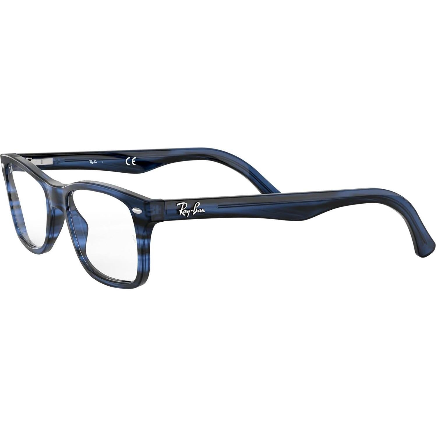 Montura de gafas Ray-Ban Rx5228 Square 55mm Azul Rayas