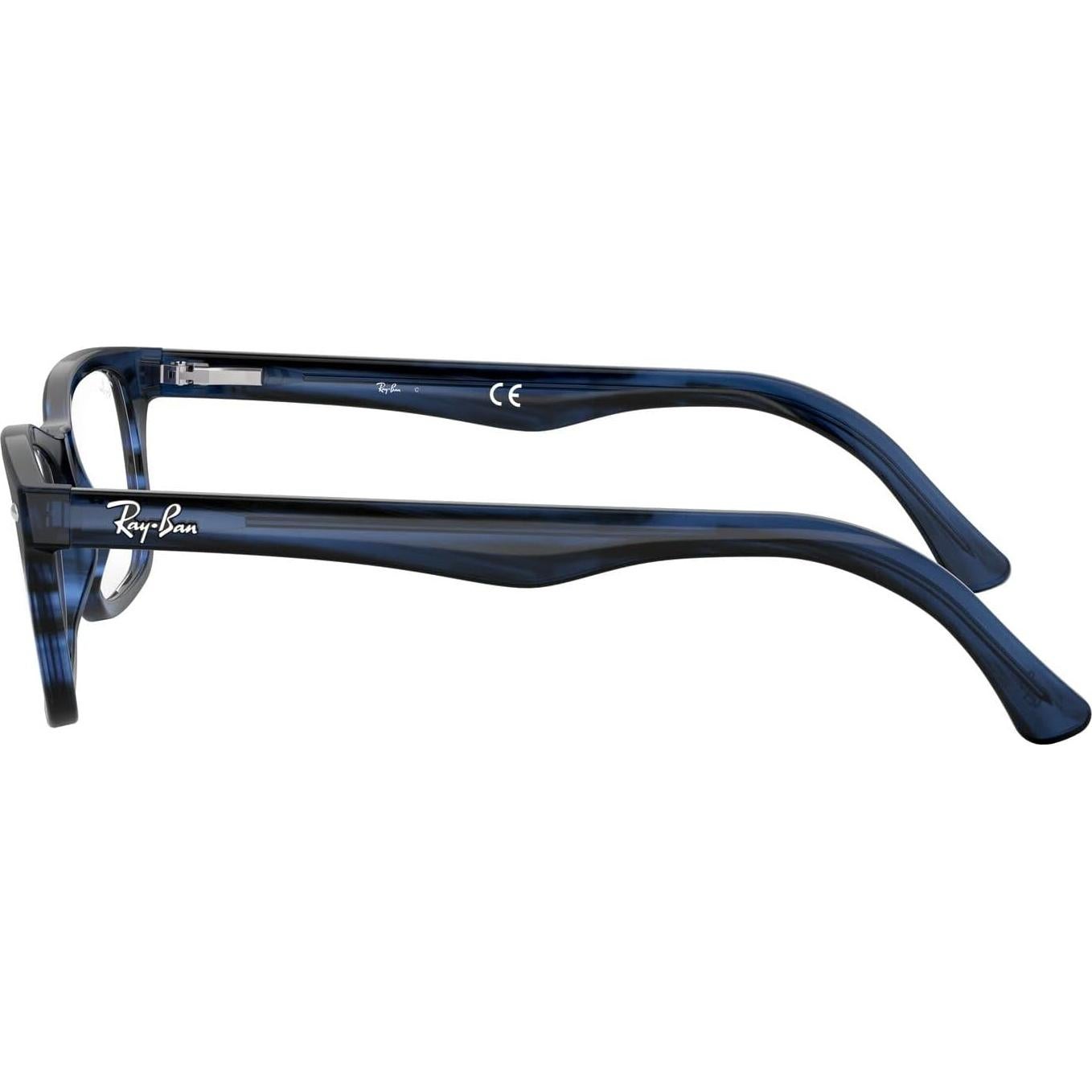 Montura de gafas Ray-Ban Rx5228 Square 55mm Azul Rayas