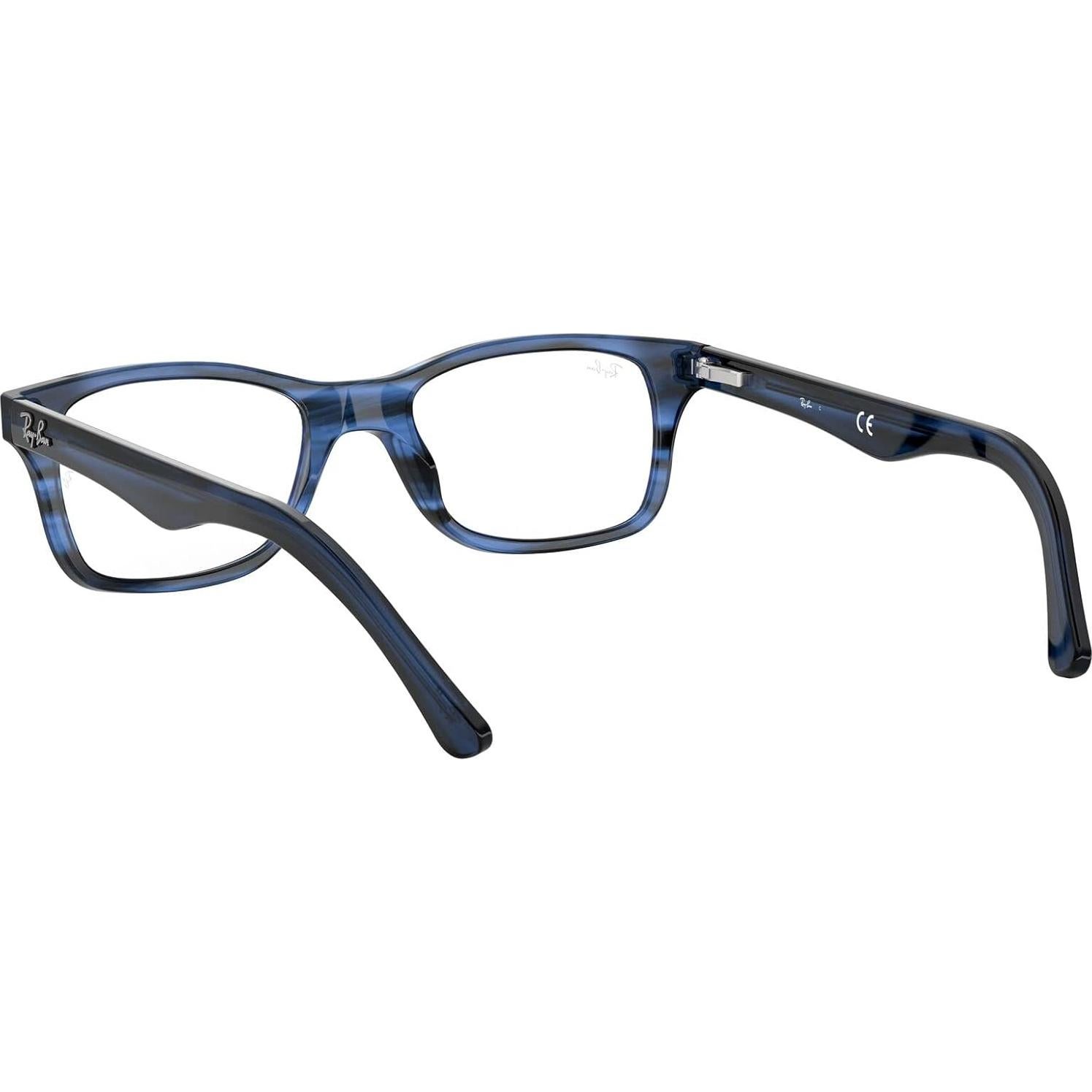 Montura de gafas Ray-Ban Rx5228 Square 55mm Azul Rayas